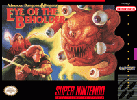Advanced Dungeons & Dragons Eye of the Beholder Super Nintendo US box art